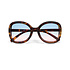 Okkia - zonnebril Anna - butterfly - classic havana (blue/pink glasses)