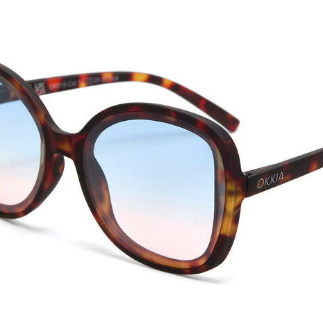 Okkia Okkia - zonnebril Anna - butterfly - classic havana (blue/pink glasses)