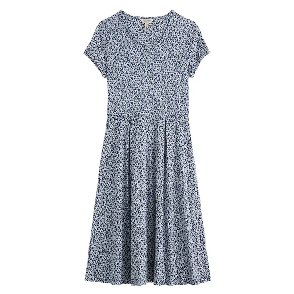 Seasalt Seasalt - pier view dress - bunched cornflowers dark voyage
