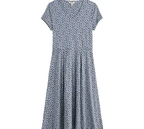 Seasalt Seasalt - pier view dress - bunched cornflowers dark voyage