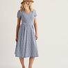 Seasalt Seasalt - pier view dress - bunched cornflowers dark voyage