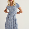 Seasalt Seasalt - pier view dress - bunched cornflowers dark voyage