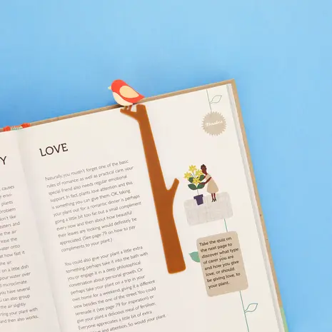 Balvi Balvi - boekenlegger - birdie red