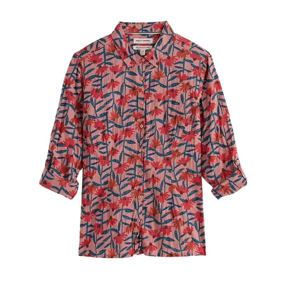 Seasalt Seasalt - larissa shirt - echinacea stems rosehip