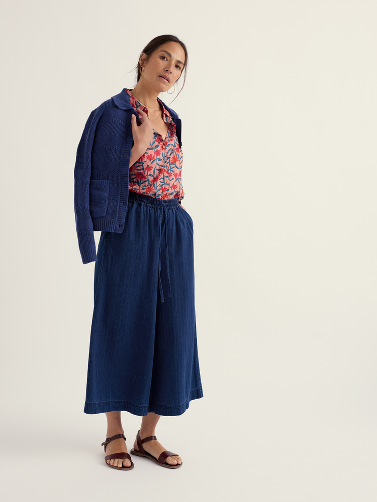 Seasalt Seasalt - larissa shirt - echinacea stems rosehip