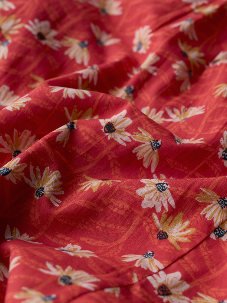 Seasalt Seasalt - rushmaker shirt - echinacea stems tomato Seasalt Seasalt - rushmaker shirt - echinacea stems tomato