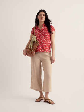 Seasalt Seasalt - rushmaker shirt - echinacea stems tomato Seasalt Seasalt - rushmaker shirt - echinacea stems tomato