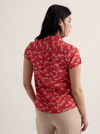 Seasalt Seasalt - rushmaker shirt - echinacea stems tomato Seasalt Seasalt - rushmaker shirt - echinacea stems tomato