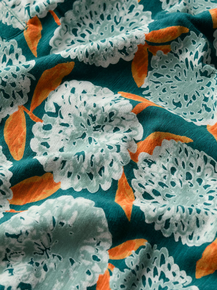 Seasalt Seasalt - s/s waterflow top - painted marigold dark wreckage