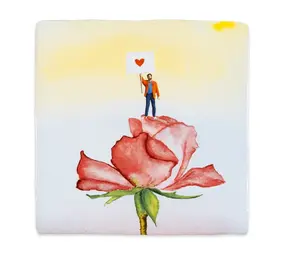 Storytiles Storytiles - tegel small - lots of love (10x10 cm)