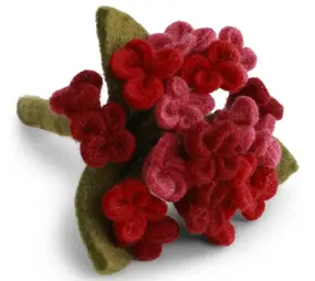 Gry & Sif Gry & sif - bloem hortensia klein - dark red