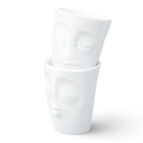 Tassen Tassen - bekers (set van 2, 350 ml) - kissing & snoozy