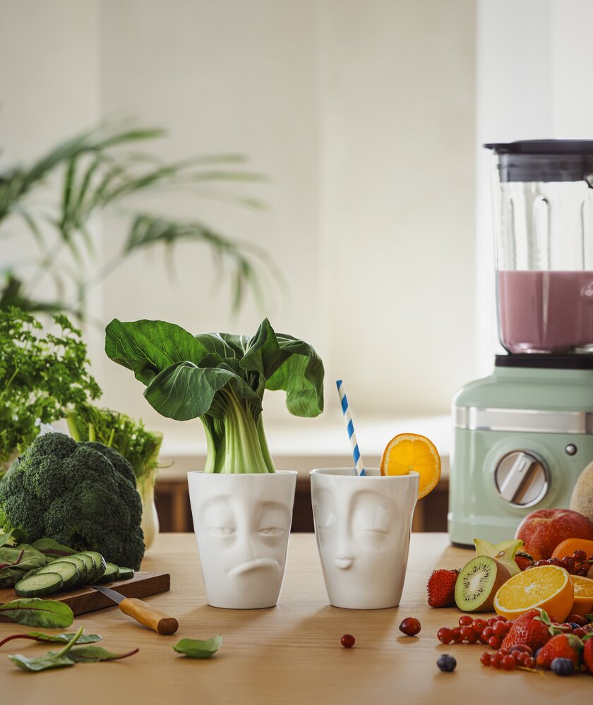 Tassen Tassen - bekers (set van 2, 350 ml) - kissing & snoozy