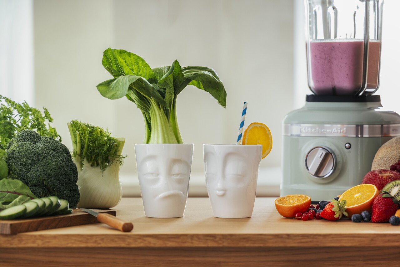 Tassen Tassen - bekers (set van 2, 350 ml) - kissing & snoozy