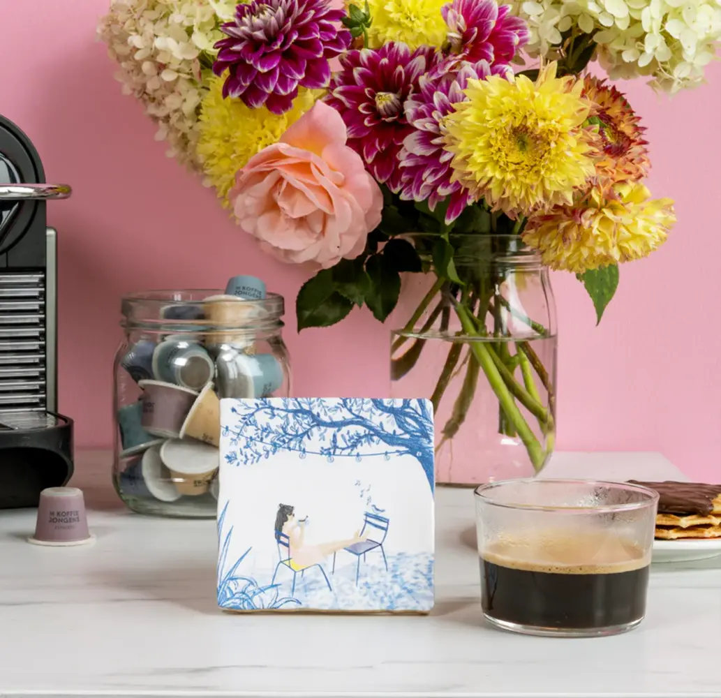 Storytiles Storytiles - tegel small - coffee break (10x10 cm)