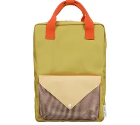 Sticky Lemon Sticky  Lemon - backpack large envelope - bookworm green