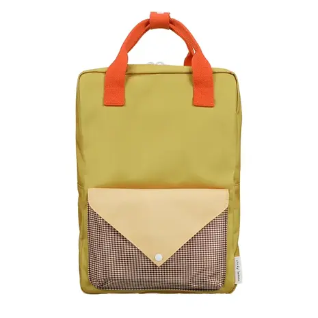 Sticky Lemon Sticky  Lemon - backpack large envelope - bookworm green