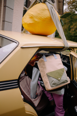 Sticky Lemon Sticky  Lemon - backpack large envelope - twiggy beige