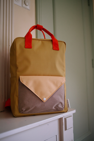 Sticky Lemon Sticky  Lemon - backpack large envelope - bookworm green