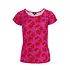 LaLamour - butterfly top short sleeve - fuchsia flowers LaLamour - butterfly top short sleeve - fuchsia flowers