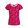 LaLamour LaLamour - butterfly top short sleeve - fuchsia flowers LaLamour LaLamour - butterfly top short sleeve - fuchsia flowers