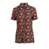 LaLamour LaLamour - sill blouse short sleeve - purple poppy