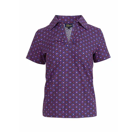 LaLamour LaLamour - suzy top short sleeve - funky squares