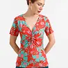LaLamour LaLamour - angela top short sleeve - flower soup