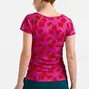 LaLamour LaLamour - butterfly top short sleeve - fuchsia flowers LaLamour LaLamour - butterfly top short sleeve - fuchsia flowers