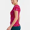 LaLamour LaLamour - butterfly top short sleeve - fuchsia flowers LaLamour LaLamour - butterfly top short sleeve - fuchsia flowers