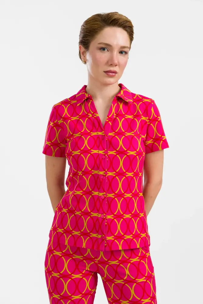 LaLamour LaLamour - lena blouse short sleeve - bubble beat