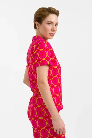 LaLamour LaLamour - lena blouse short sleeve - bubble beat