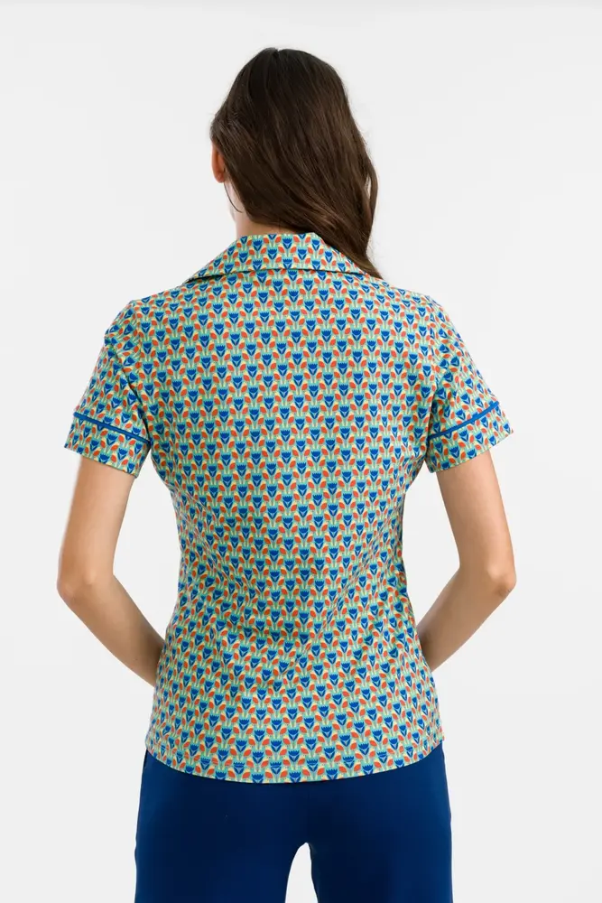 LaLamour LaLamour - sara blouse short sleeve - robin