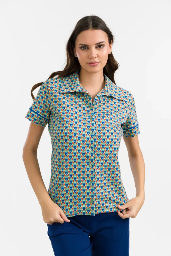 LaLamour LaLamour - sara blouse short sleeve - robin
