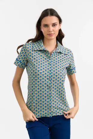 LaLamour LaLamour - sara blouse short sleeve - robin