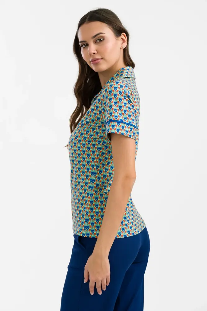 LaLamour LaLamour - sara blouse short sleeve - robin