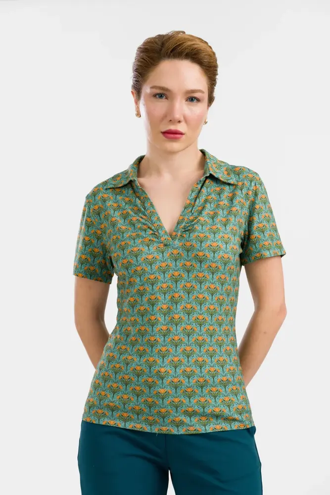 LaLamour LaLamour - suzy top short sleeve - blooming