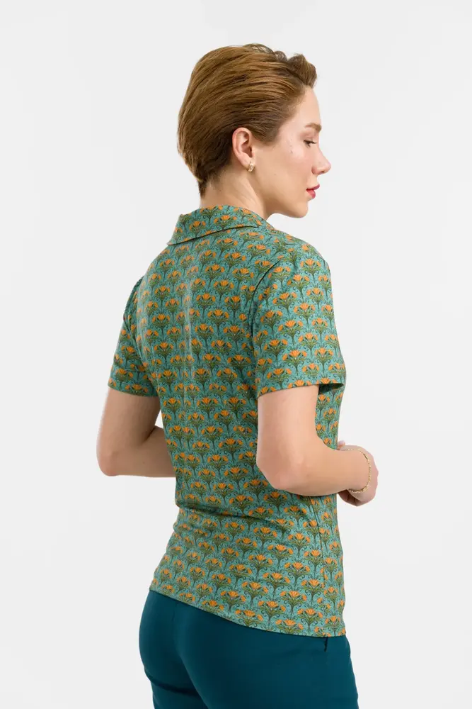 LaLamour LaLamour - suzy top short sleeve - blooming