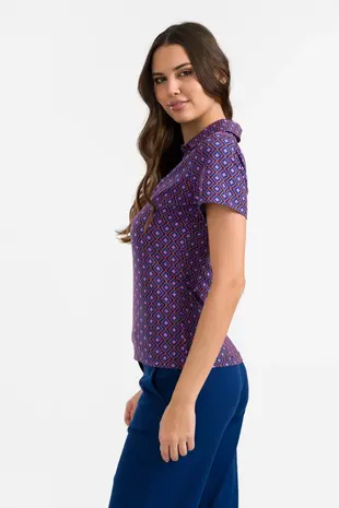 LaLamour LaLamour - suzy top short sleeve - funky squares