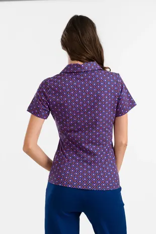 LaLamour LaLamour - suzy top short sleeve - funky squares