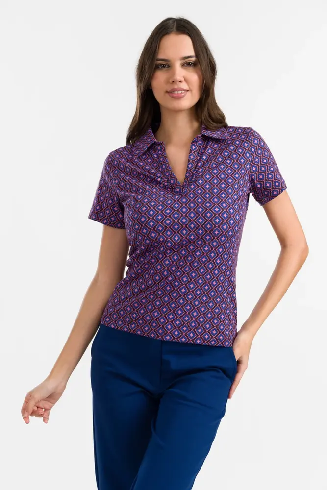 LaLamour LaLamour - suzy top short sleeve - funky squares