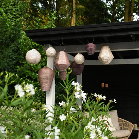 Lumiz Lumiz - solar lantaarn - jar 30 - ikat gold