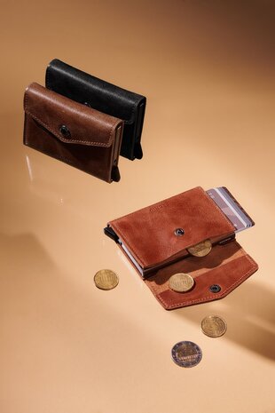 Secrid Secrid - envelope wallet vintage - cognac