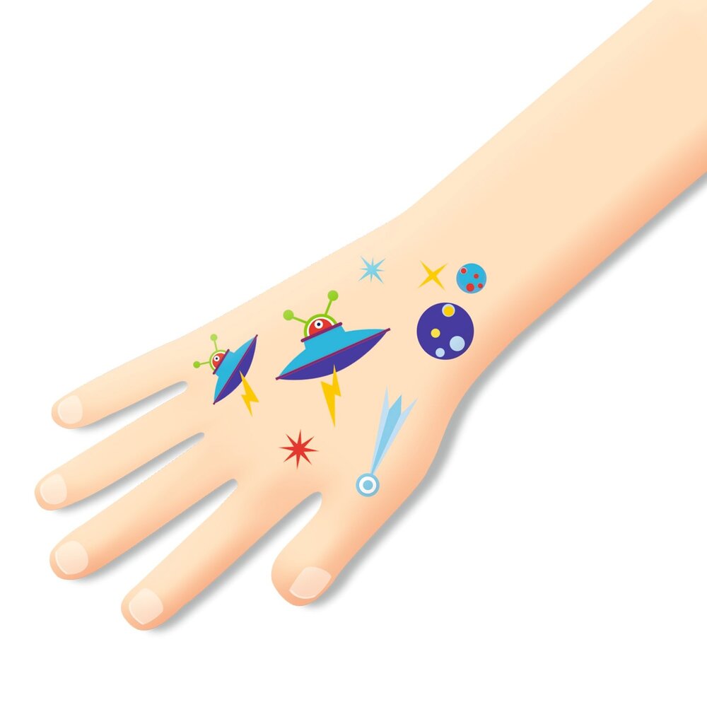 Djeco Djeco - tattoos - space oddity