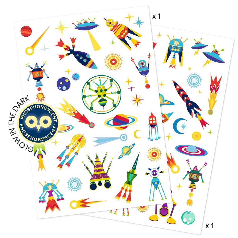 Djeco Djeco - tattoos - space oddity
