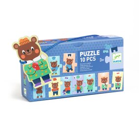 Djeco Djeco - puzzelverhaal - nounours kleedt zich aan