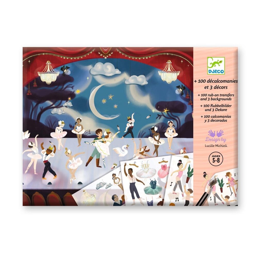 Djeco Djeco - wrijfplaatjes - balletdansers