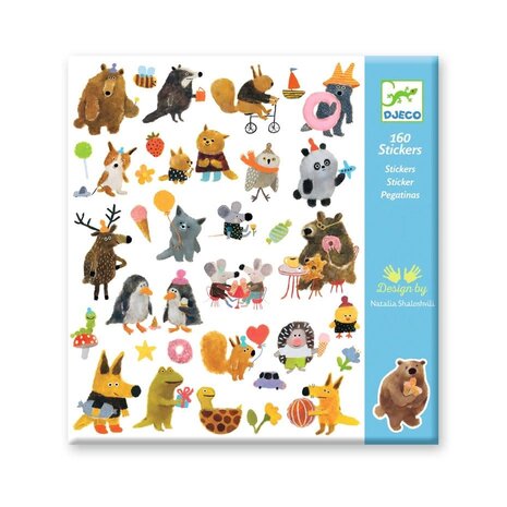 Djeco Djeco - stickers - fluffy friends