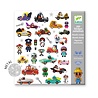 Djeco Djeco - stickers metallic - crazy motors