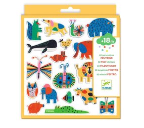 Djeco Djeco - vilten stickers - dieren overal